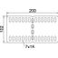Universal connector with edge protection 110x200 Steel Strip galvanise thumbnail 2