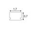 GLENOS Linear profile 1808-100, 1m, alu anodized thumbnail 2