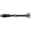 MQ15 male 90° / MQ15 female 90° 600V AC type 3 PVC 6x2.5 bk 3m thumbnail 2