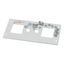 XME0604CM Front cover, +mounting kit, for meter 2x72 +2S, HxW=150x425mm, grey thumbnail 5