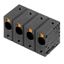 Printed circuit board terminals, 15.00 mm, Number of poles: 7, 90°, Solder pin length (l): 5 mm, black, PUSH IN without actuator, Clamping range, max. : 16 mm², Box thumbnail 1