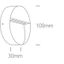 ANTHRACITE WALL LIGHT 3W WW IP54 100-240V thumbnail 2