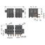 THR male header, 2-row 0.8 x 0.8 mm solder pin angled black thumbnail 3