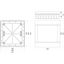 Flush-mounted distribution board SRp-36/2, N+PE (2x18) IP40, transparent door thumbnail 2