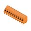 Printed circuit board terminals, 5.00 mm, Number of poles: 10, 135°, Solder pin length (l): 3.5 mm, tinned, orange, Clamping yoke connection, Clamping range, max. : 2.5 mm², Box thumbnail 2