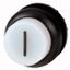 M22S-DRLH-W-X1 Illuminated pushbutton actuator, RMQ-Titan, Extended, maintained, White, inscribed 1, Bezel: black thumbnail 1