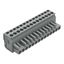 1-conductor female connector, angled CAGE CLAMP® 2.5 mm² gray thumbnail 1