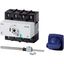 DMM-125/1+CM Switch-disconnector, DMM, 125 A, 3P + N (solid), With blue rotary handle (Type C) and drive shaft, Vertical connection thumbnail 2