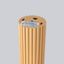 CYLINDRICAL CEILING LAMP 40 CM GOLD CARBON VERTICAL PATTERN GU10 thumbnail 9