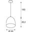 PARA CONE 20 pendant, round, marble, E27, max. 60W  thumbnail 2