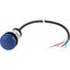C22-L-B-24-P65 Indicator light, Flat, Cable (black) with non-terminated end, 4 pole, 3.5 m, Lens Blue, LED Blue, 24 V AC/DC thumbnail 5