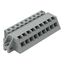 1-conductor female connector, angled CAGE CLAMP® 2.5 mm² gray thumbnail 1