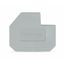 End plate for 400 V, cut-out dimensions L1 1.5 mm thick gray thumbnail 1