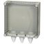 KST44-125 Panel enclosure, with gland plate and cable glands, HxWxD=375x375x150mm thumbnail 2