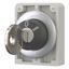 M30C-FWRS3 Key-operated actuator, Flat Front, maintained, 3 positions, Key withdrawable: I, 0, II, Metal bezel thumbnail 3