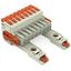 1-conductor female connector lever Push-in CAGE CLAMP® light gray thumbnail 1