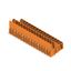 PCB plug-in connector, male header, Dovetails for fixing blocks, THT solder connection, 5.08 mm, Number of poles: 32, 90°, Solder pin length (l): 3.2 mm, tinned, orange, Box thumbnail 2