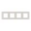 Frame 4-gang / 2+2+2+2-modules - ABB logo - S - Dune thumbnail 1