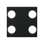 Cover plate - KNX 2/4-gang sensors - 2M - Matt Black thumbnail 1