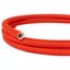 Creative-Tube flexible conduit, Rayon Red RM09 fabric covering, diameter 20 mm thumbnail 1
