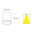 WHITE BLACK REFLECTOR GU10 10W DARK LIGHT thumbnail 2