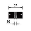 Vertical  90° connector, White, Trimless Recessed thumbnail 1
