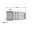 Field-Wireable Connector Male M23 × 1, Straight   FW-M23ST19Q-G-LT-ME-XX-10 thumbnail 2