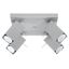 CEILING LAMP MERIDA 4 GREY GU10 4X40W IP20 thumbnail 1