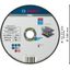 Standard for Inox Straight Cutting Disc 180 x 1.6 x 22.23 mm thumbnail 2