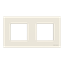 Frame 2-gang / 2+2-modules - IP44 - White thumbnail 1