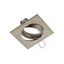 Spot luminaire housing PORTO-K with adjustment, IP20, square, stainless steel thumbnail 1
