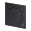 1794 R-45M Cover plate with legend Characters 1 ... 6 for Thermostat Turn button black matt - Busch-art linear thumbnail 3