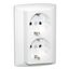 MONOBL DOUB EARTH SOCKET (SKO TYPE) WHITE thumbnail 2