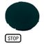 M22-XD-S-GB0 Button plate, flat black, STOP thumbnail 1