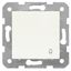 Socket outlet, flap cover, screw clamps, white thumbnail 2