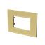 Frame - 1-gang / 3-modules - Niessen logo - Noble - Matt Gold thumbnail 2