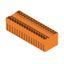 PCB plug-in connector, male header, closed side, THT solder connection, 5.08 mm, Number of poles: 32, 180°, Solder pin length (l): 3.2 mm, tinned, orange, Box thumbnail 4