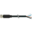 M8 female 0° A-cod. with cable PUR 4x0.25 bk UL/CSA+ drag 13.0 m thumbnail 1