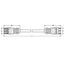 pre-assembled interconnecting cable;Eca;Socket/plug;gray thumbnail 3