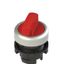 Long handle selector, 2 positions red with marking thumbnail 1