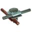 MMV clamp Cu-St/tZn  f. Rd 6-8mm with truss head screw and nut thumbnail 1
