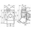 Bimetallic gutter clamp, Cu-St/tZn with double cleat for Rd 6-10mm thumbnail 2