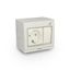 Single Schuko socket + single surface-mounted switch GPSWPN IP55 "AQUA55" thumbnail 1