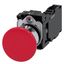 Mushroom pushbutton, 22 mm, round, metal, shiny, red, 40mm, latching, pull-to-unlatch mechanism, with holder,  3SU1150-1BA20-1FA0-Z Y13 thumbnail 1