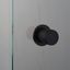 DOOR KNOB / FIXED / SINGLE-SIDED / LINEAR / WELDERS BLACK thumbnail 1