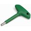 Allen wrench with a partially insulated shaft green thumbnail 1