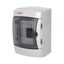 Cabinet ACQUA 3904-TTB, 4TE, 215x145x110mm, transparent plastic door, IP65 thumbnail 2