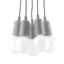 HANGING LAMP DIEGO 5 GRAY E27 5X60W IP20 thumbnail 2