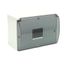 Surface-mounted distribution board - RM 9S (N+PE) with glass thumbnail 1