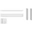 Click-in profiles (pair) L=800 mm with mounting accessories thumbnail 2
